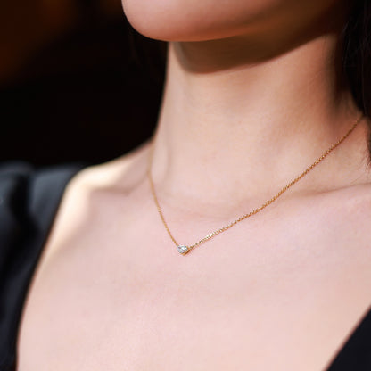 Eternal Heart Necklace （0.3 ct. heart cut)
