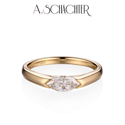 Celeste Marquise Solitaire Ring（0.5 ct. marquise cut)