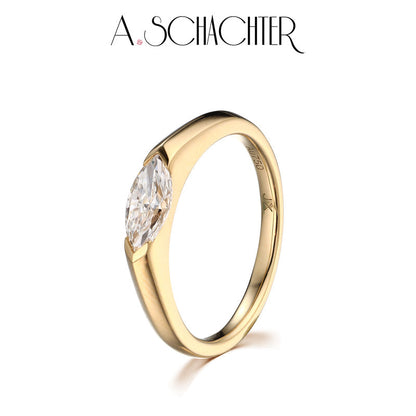 Celeste Marquise Solitaire Ring（0.5 ct. marquise cut)