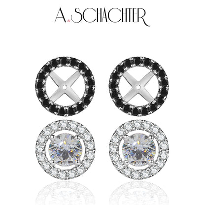 Noir & Lumière Solo — Black Halo Jacket（0.82 ct. Round cut)