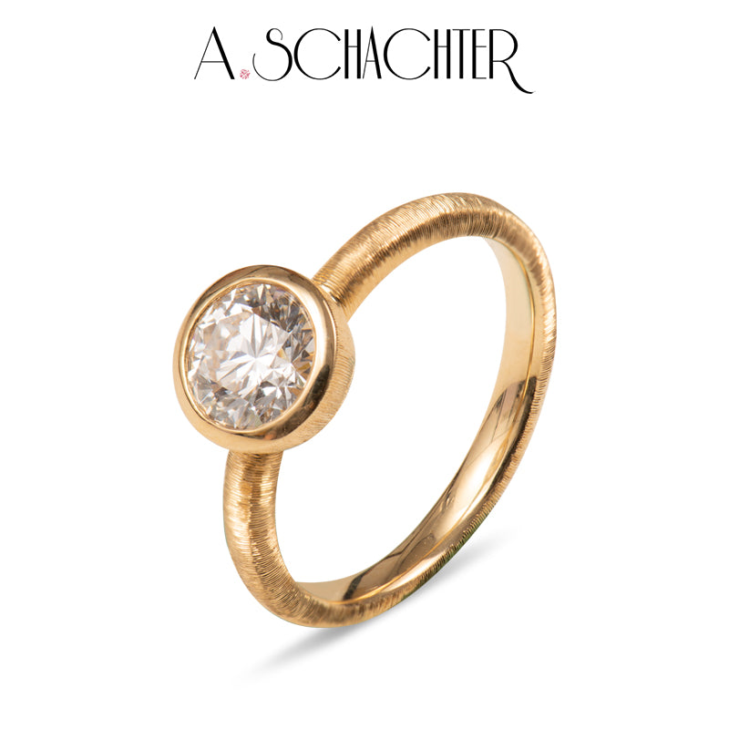 Classic Bezel Diamond Ring （1 ct. Round cut)
