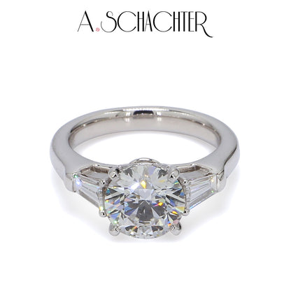 Luminous Grace Round Ring （2.01 ct. Round cut)
