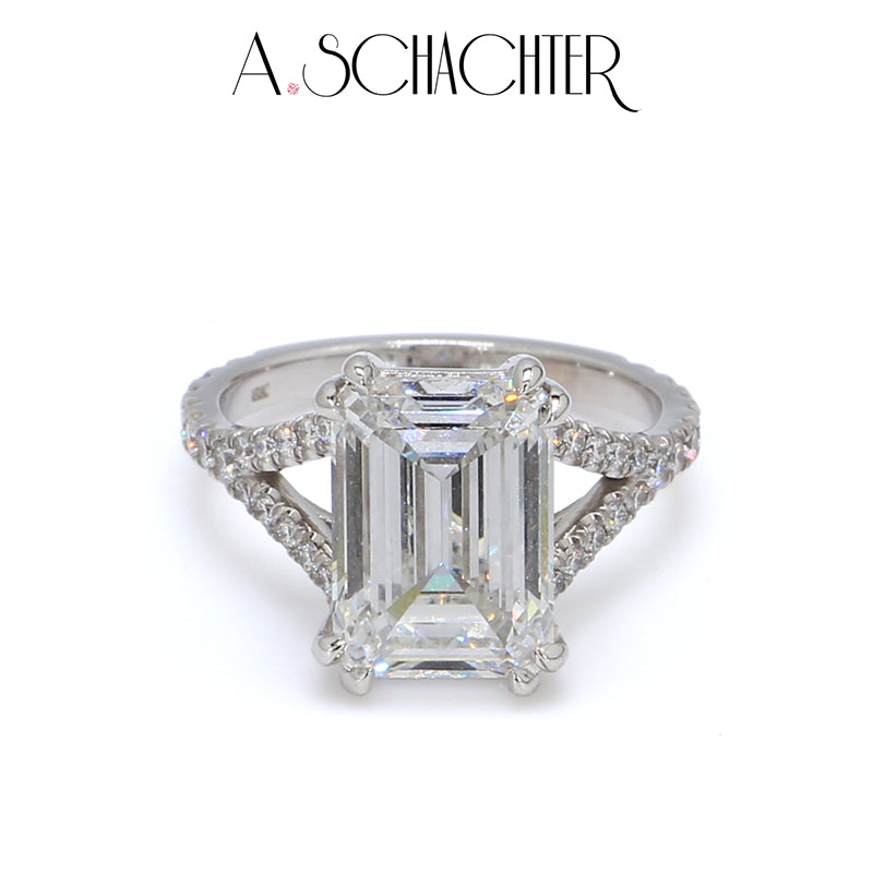 Imperial Emerald-Cut Diamond Ring  （5.16 ct. emerald cut)