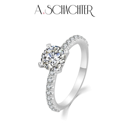 Sparkle Classic Round Solitaire Diamond Ring (1.09 ct / D /VVS1 . Round cut)
