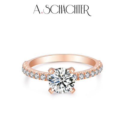 Sparkle Classic Round Solitaire Diamond Ring (1.09 ct  . Round cut)