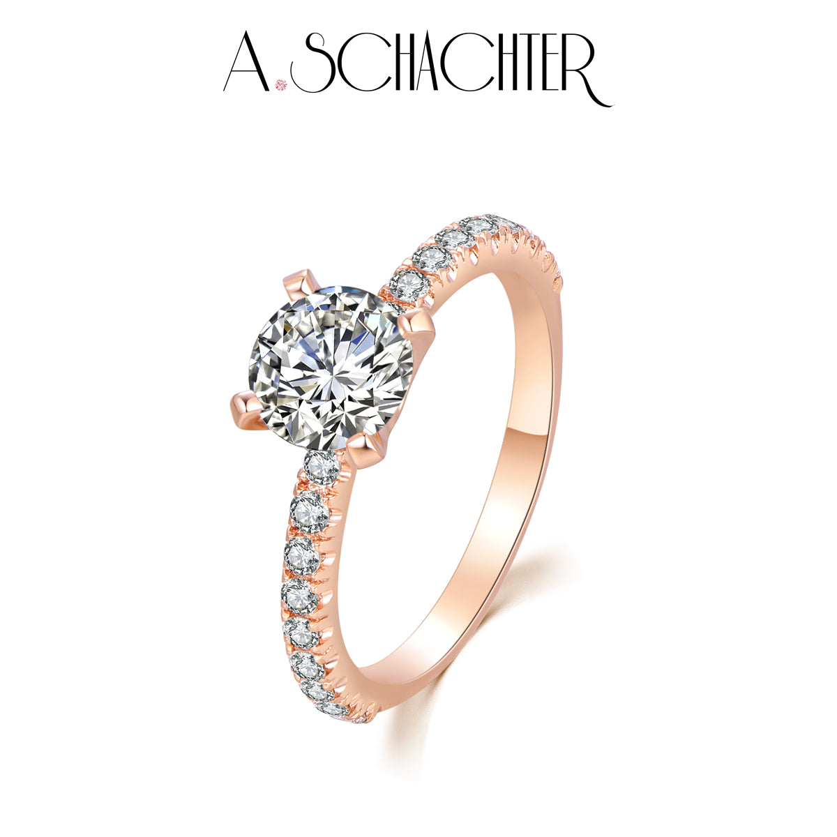 Sparkle Classic Round Solitaire Diamond Ring (1.09 ct  . Round cut)