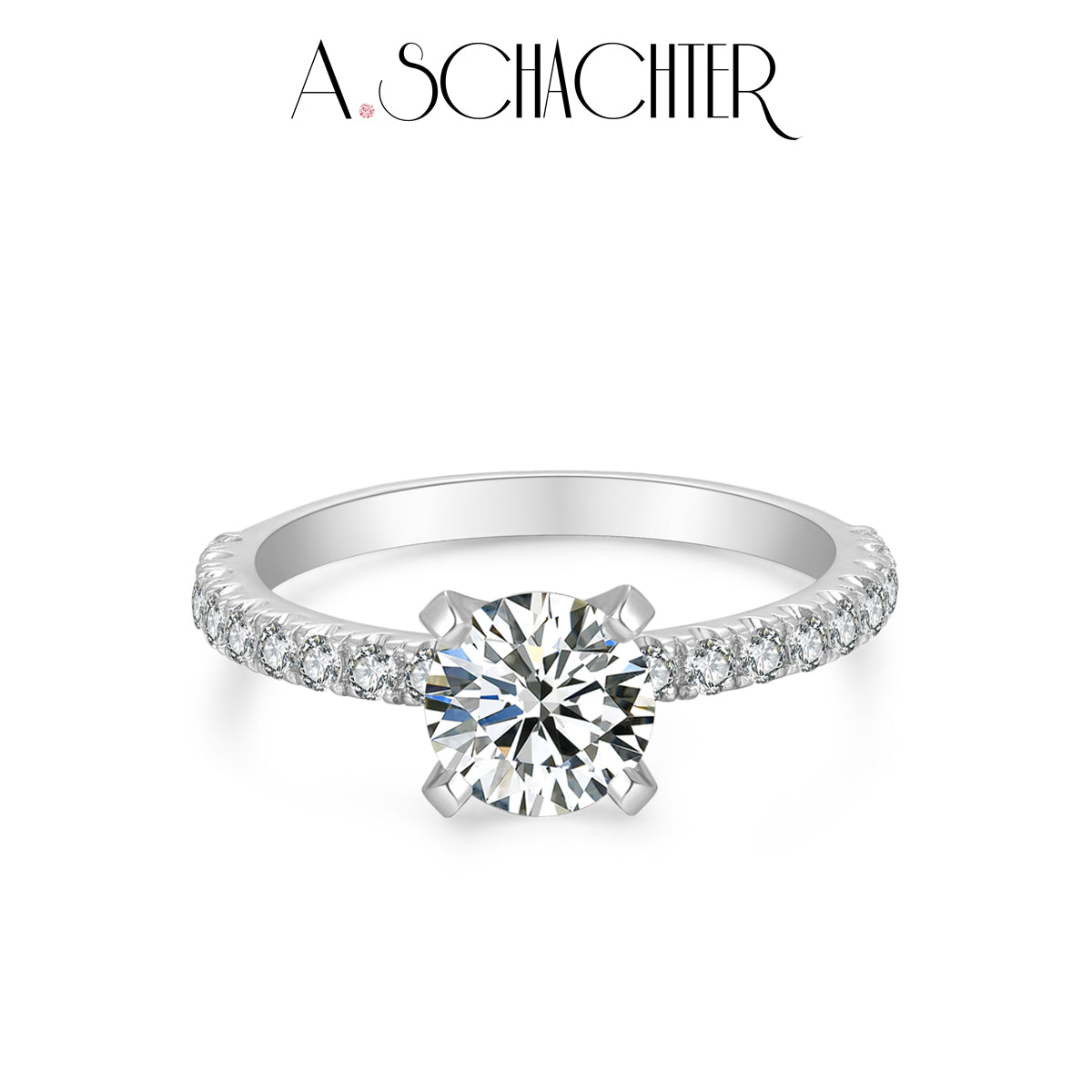 Sparkle Classic Round Solitaire Diamond Ring (1.09 ct  . Round cut)