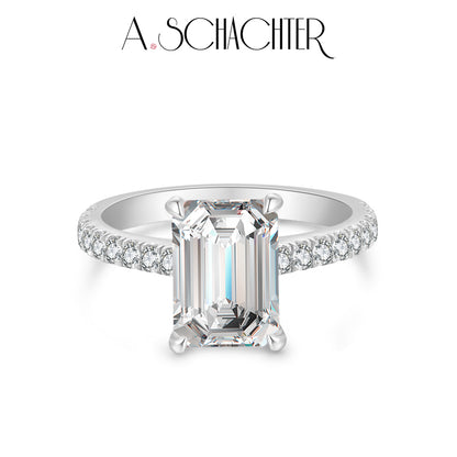 Prism Aurora Ring （3.21 ct. emerald cut)