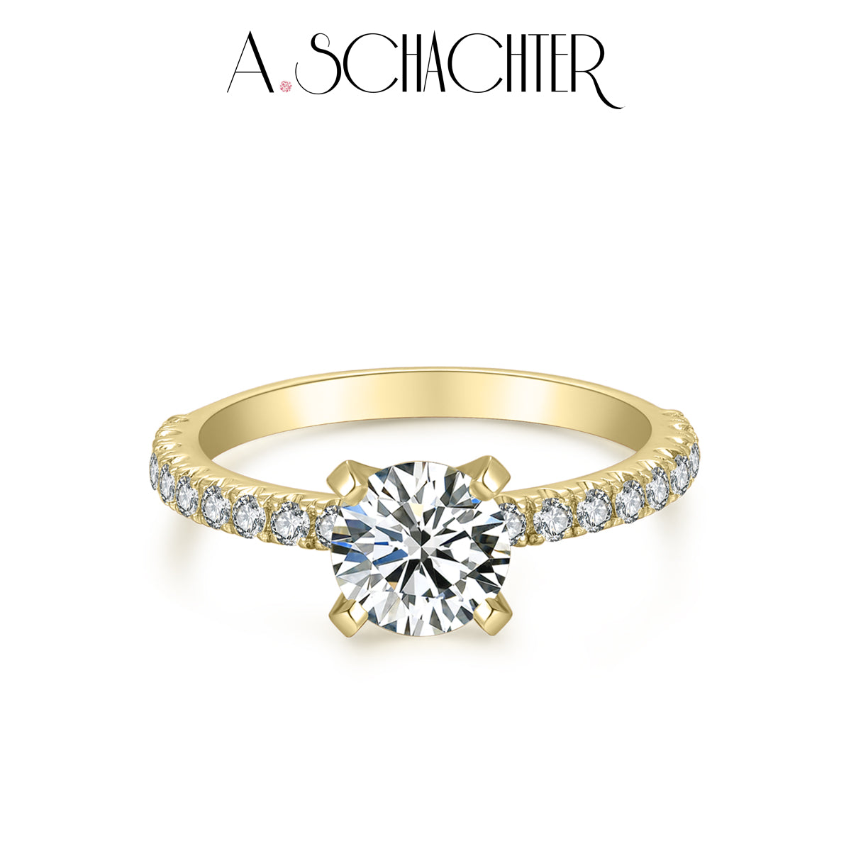 Sparkle Classic Round Solitaire Diamond Ring (1.09 ct  . Round cut)
