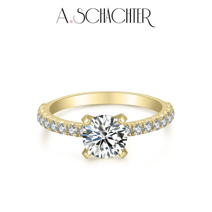 Sparkle Classic Round Solitaire Diamond Ring (1.09 ct  . Round cut)
