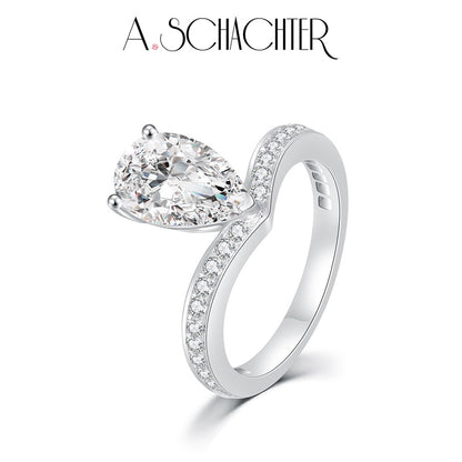Celestial Pear Brilliant Diamond Ring（2 ct. Pear cut)