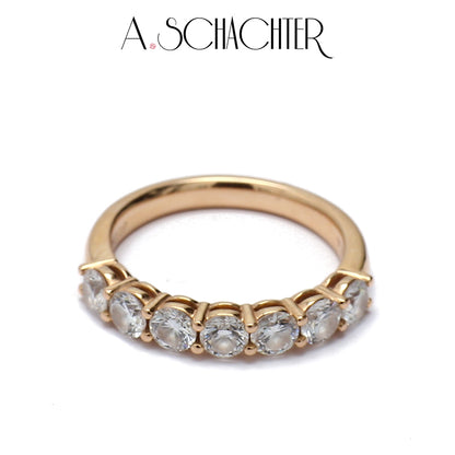 Classic Radiance Diamond Eternity Band （0.1 ct * 7. Round cut)