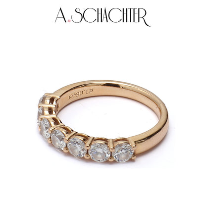 Classic Radiance Diamond Eternity Band （0.1 ct * 7. Round cut)