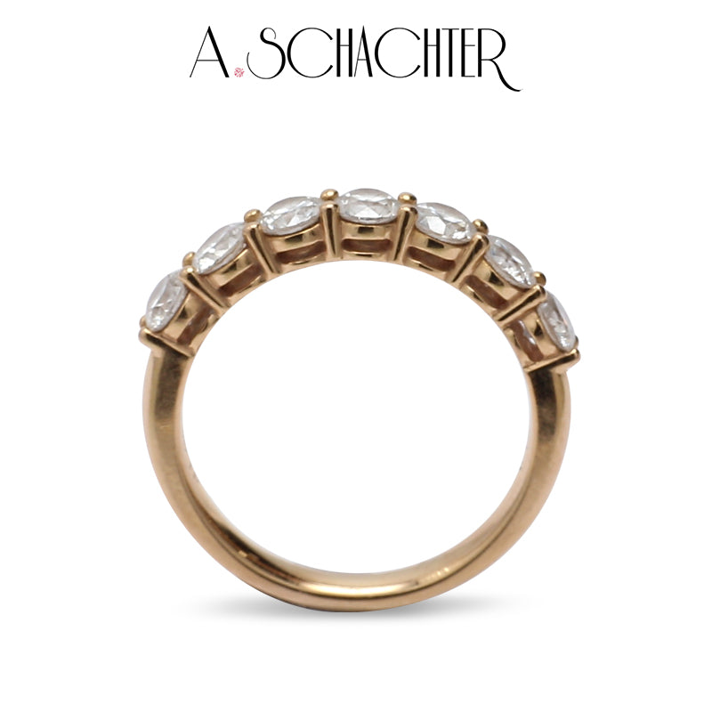 Classic Radiance Diamond Eternity Band （0.1 ct * 7. Round cut)