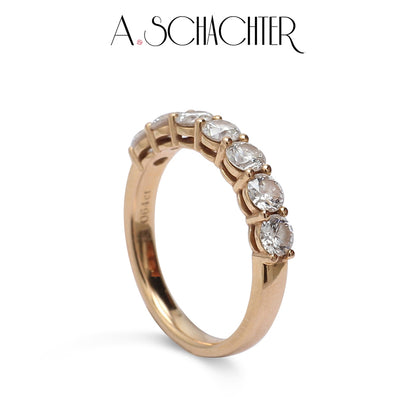 Classic Radiance Diamond Eternity Band （0.1 ct * 7. Round cut)