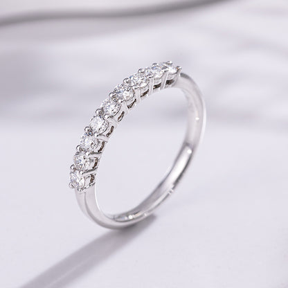 Classic Radiance Diamond Eternity Band （0.05 ct * 9. Round cut)