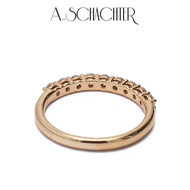 Classic Radiance Diamond Eternity Band （0.05 ct * 9. Round cut)