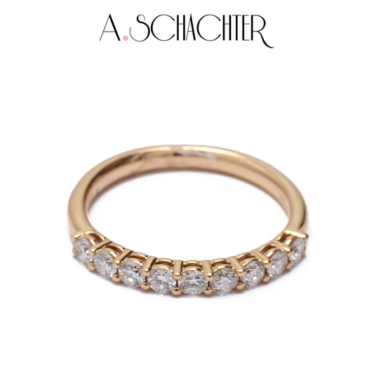 Classic Radiance Diamond Eternity Band （0.05 ct * 9. Round cut)