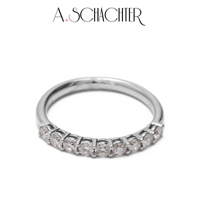 Classic Radiance Diamond Eternity Band （0.05 ct * 9. Round cut)