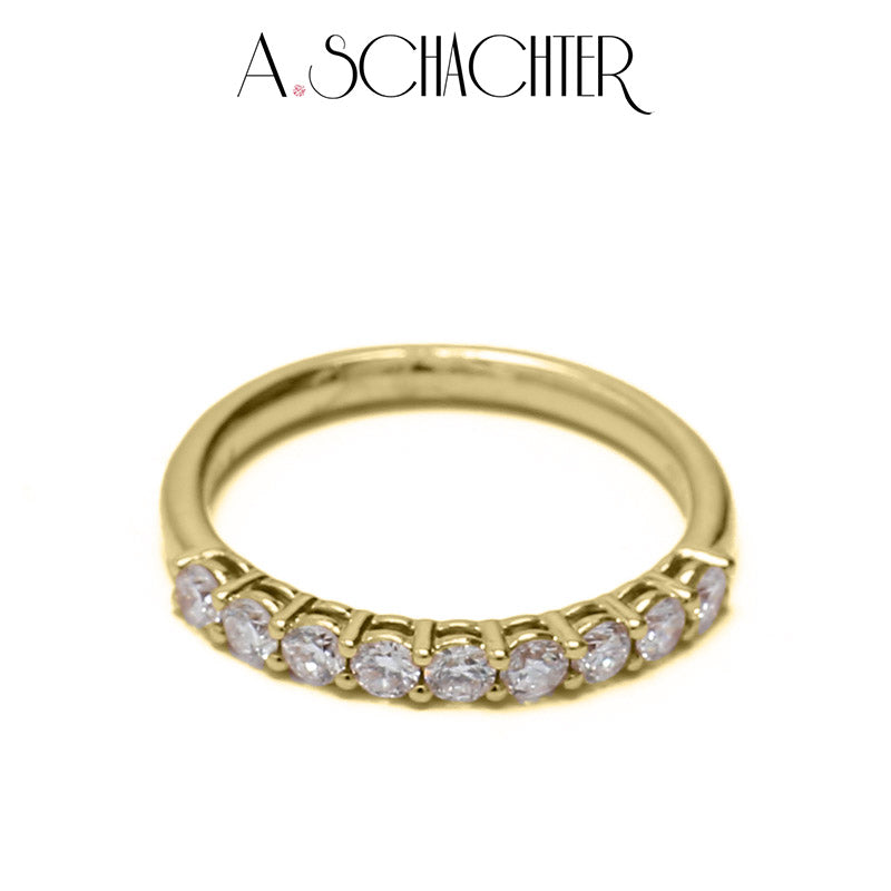 Classic Radiance Diamond Eternity Band （0.05 ct * 9. Round cut)