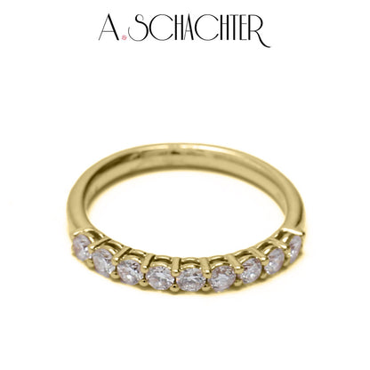 Classic Radiance Diamond Eternity Band （0.05 ct * 9. Round cut)