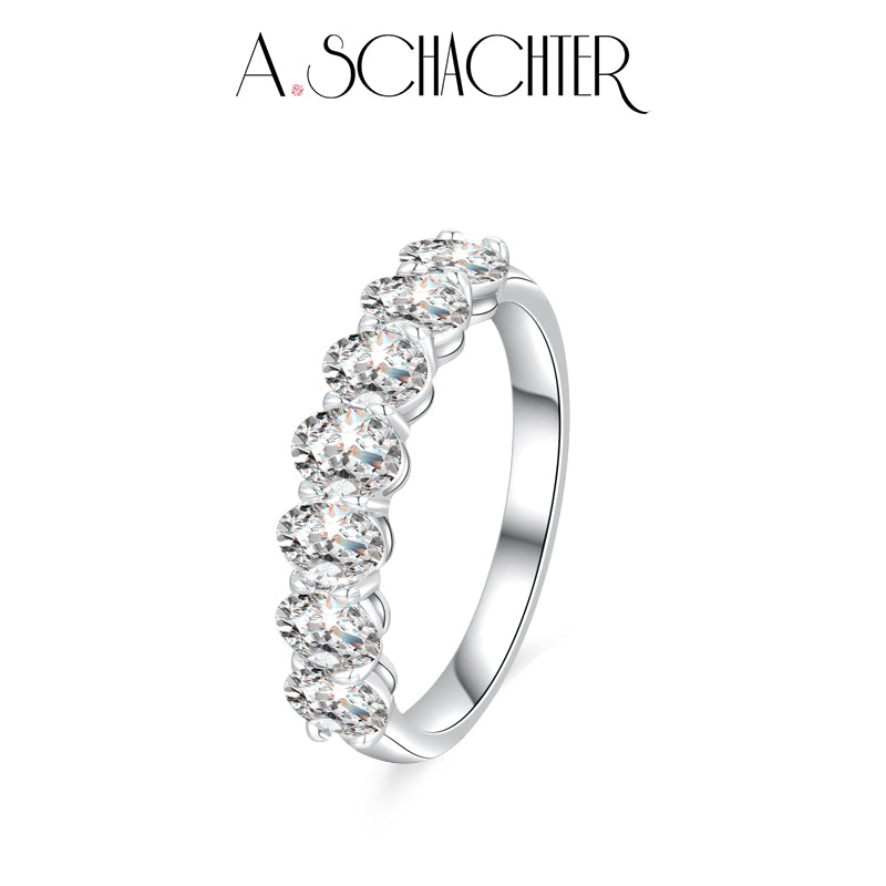 Aurora Oval Band （1.33ct. Oval cut)