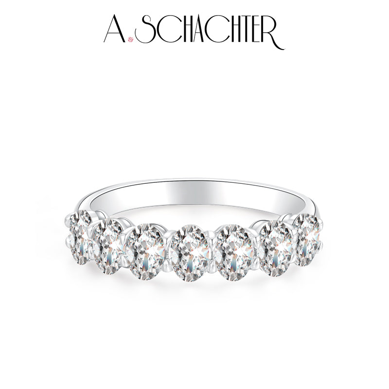 Aurora Oval Band （1.33ct. Oval cut)