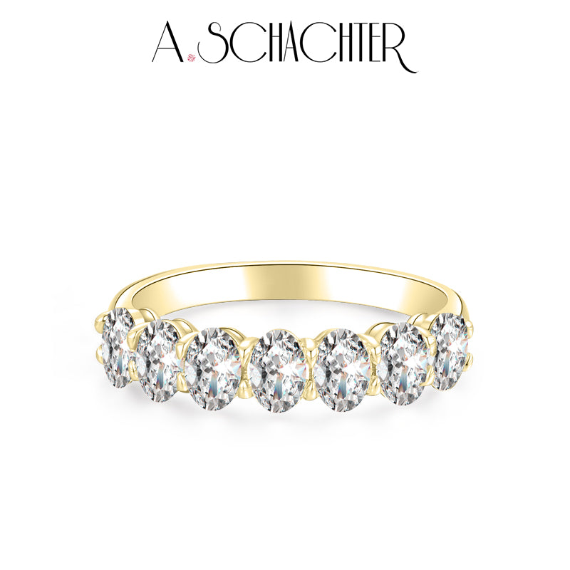 Aurora Oval Band （1.33ct. Oval cut)