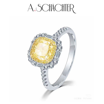 Sunshine Radiance Ring （1.3 ct. Radiant cut)