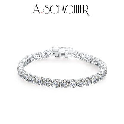 Classic Tennis Bracelet （ 0.10ct per stone, 38 Stones. 3.95 ct. Round cut)