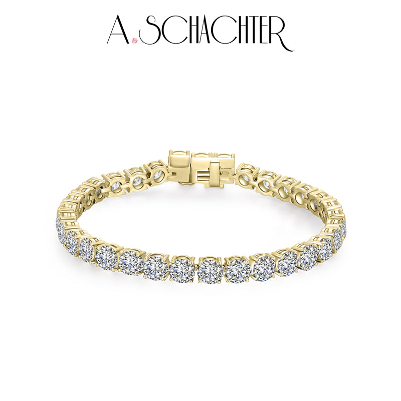 Classic Tennis Bracelet （ 0.10ct per stone, 38 Stones. 3.95 ct. Round cut)