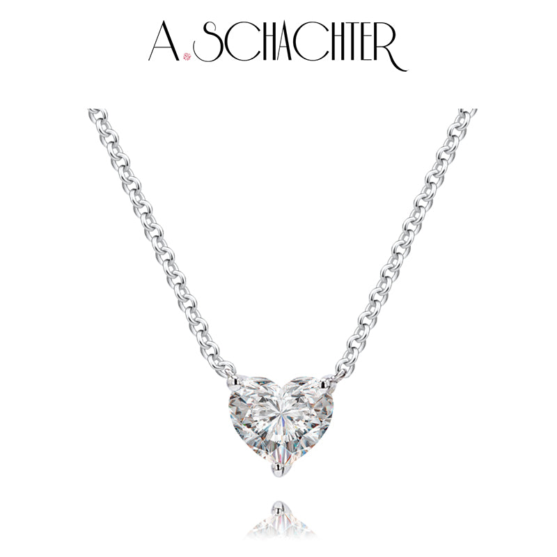 Eternal Heart Necklace （0.3 ct. heart cut)