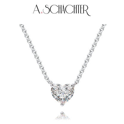 Eternal Heart Necklace （0.3 ct. heart cut)