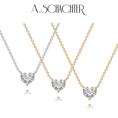 Eternal Heart Necklace （0.3 ct. heart cut)