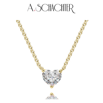 Eternal Heart Necklace （0.3 ct. heart cut)