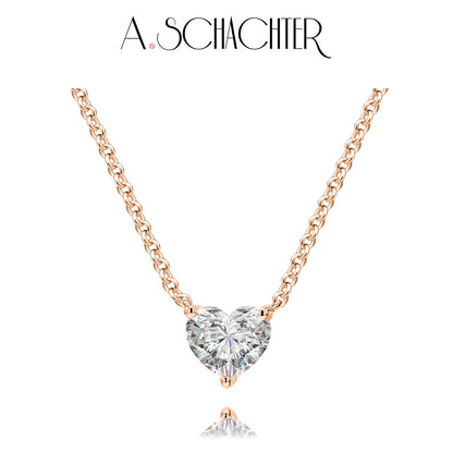 Eternal Heart Necklace （0.3 ct. heart cut)