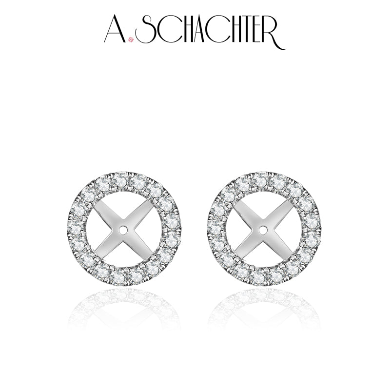 Noir & Lumière Solo — White Halo Jacket（0.75 ct. Round cut)