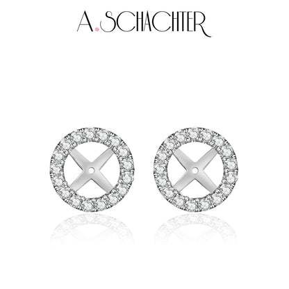 Noir & Lumière Solo — White Halo Jacket（0.75 ct. Round cut)